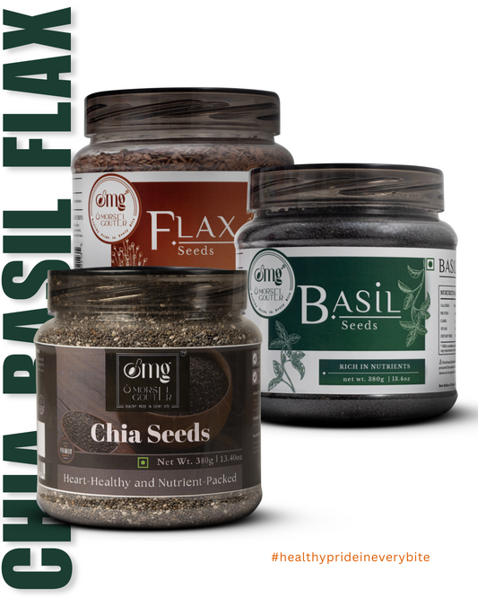 Basil (380g) + Flax (380g) + Chia (380g)