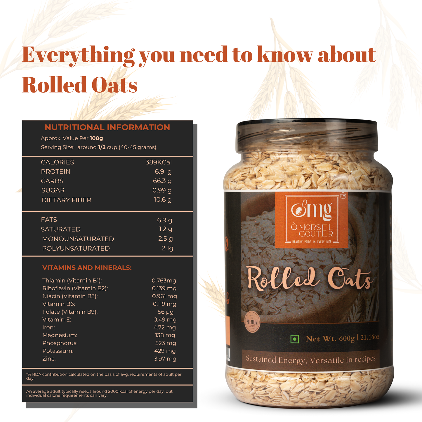 Rolled Oats-600gm