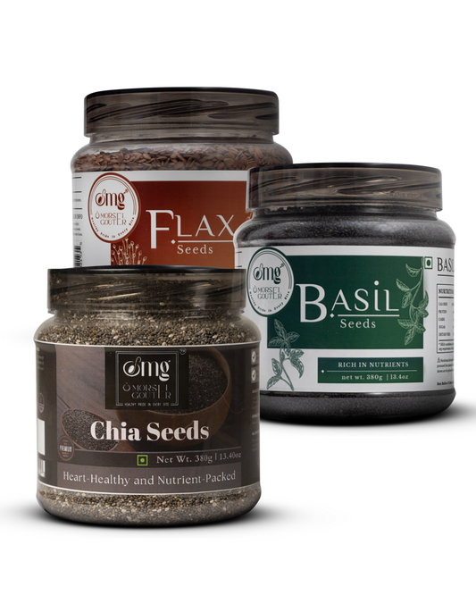 Basil (380g) + Flax (380g) + Chia (380g)